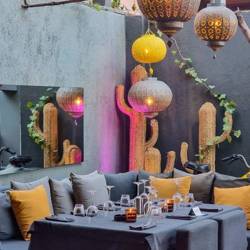 Terrasse restaurant Point Bar Marrakech