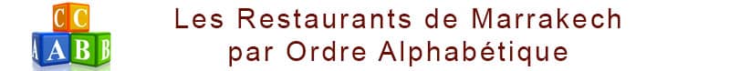Restaurants Marrakech