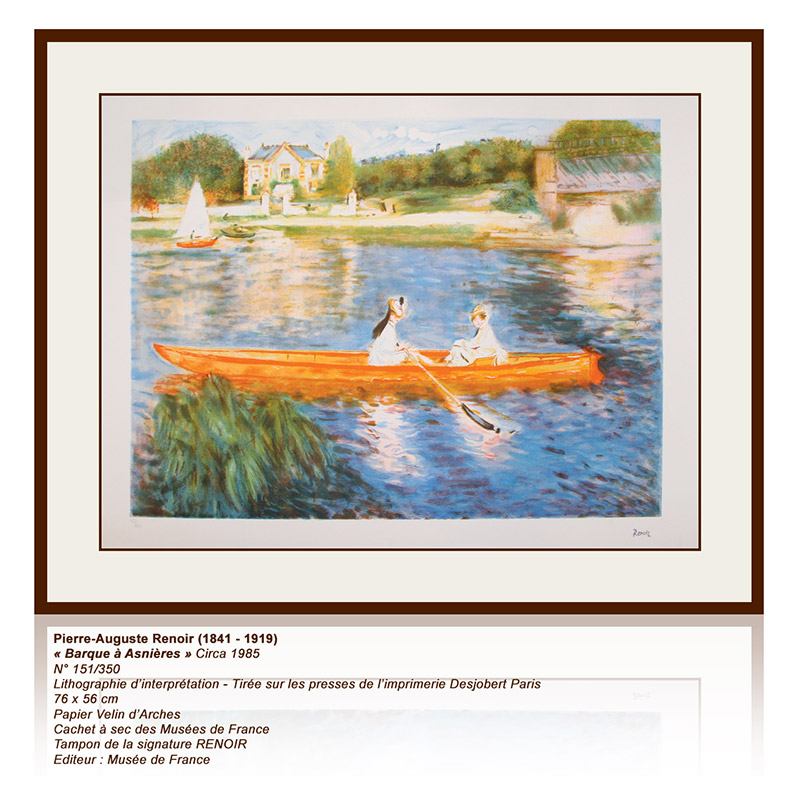 Renoir-Barque à Asnieres