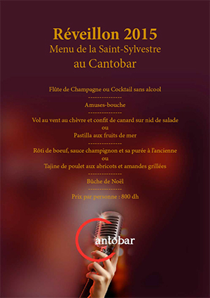 Reveillon 2015 cantobar Restaurant Marrakech