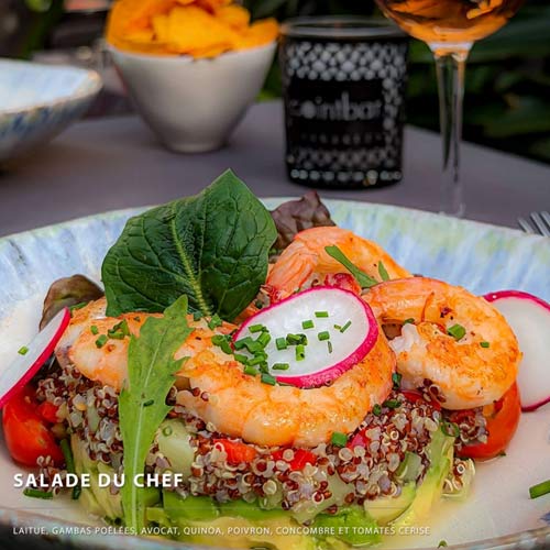 Salade restaurant Point Bar Marrakech