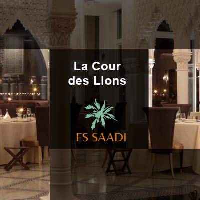 Restaurant La Cour des Lions Hivernage Marrakech