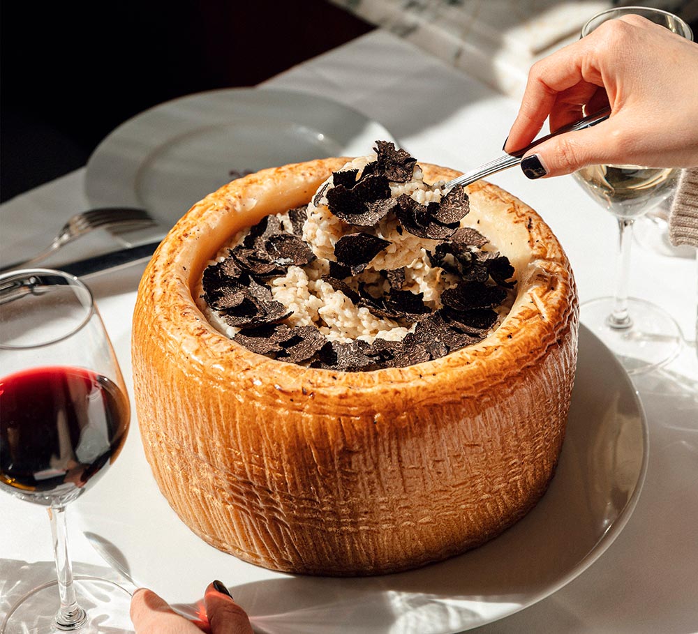 Risotto à la truffe du restaurant Noto de Marrakech